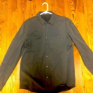 Lululemon long sleeve button snap shirt. Large